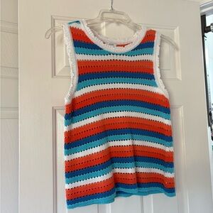 Crown & Ivy Vibrant Striped Knit Top
